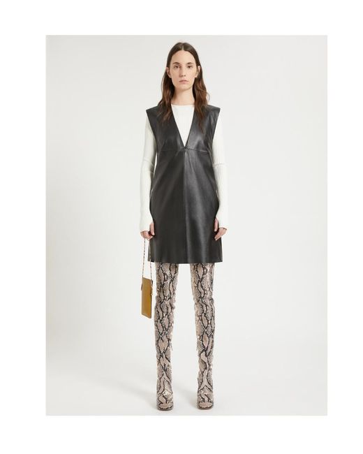 Sportmax Black V-Neck Dress