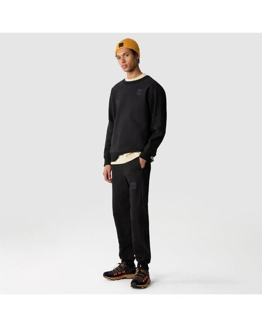 The North Face Black Logo Patch Crewneck Sweatshirt for men