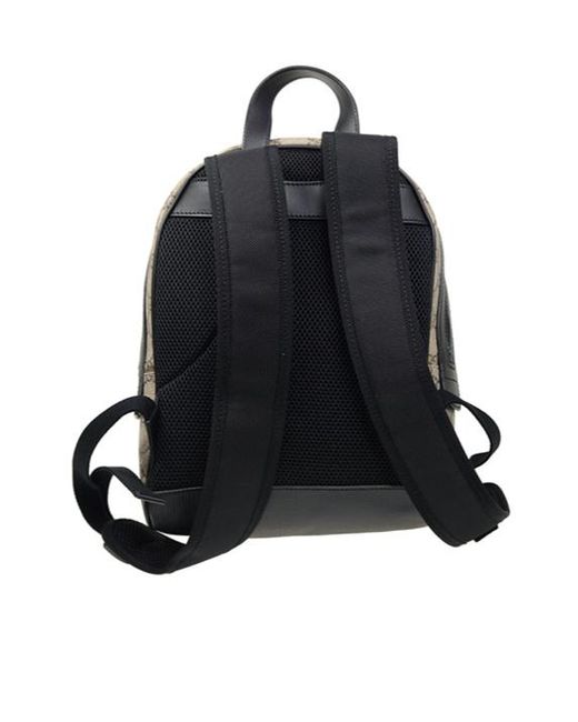 Gucci Gray Gg Jacquard Canvas Backpack