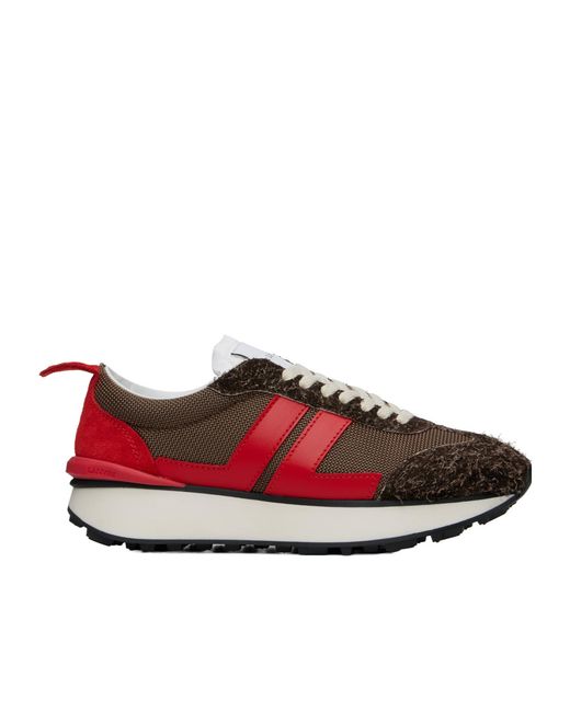 Lanvin Red Bumpr Mesh Sneakers for men
