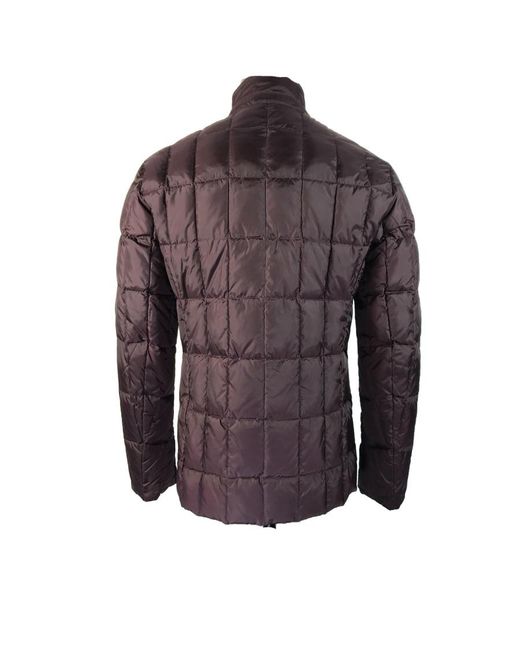 Armani Collezioni Purple Quilted Down Jacket for men