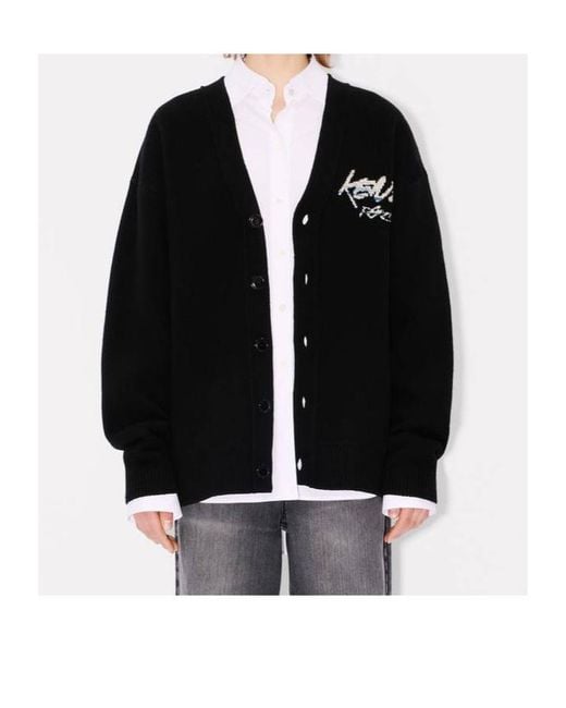 KENZO Black X Futura 2000 Genderless Cardigan for men