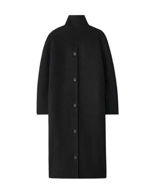 Lisa Yang Black Doublé Button Coat