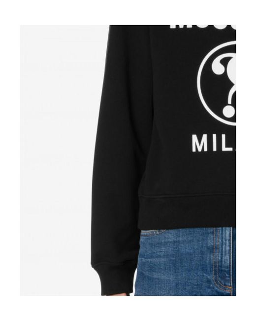 Moschino Black Logo Printed Hoodie