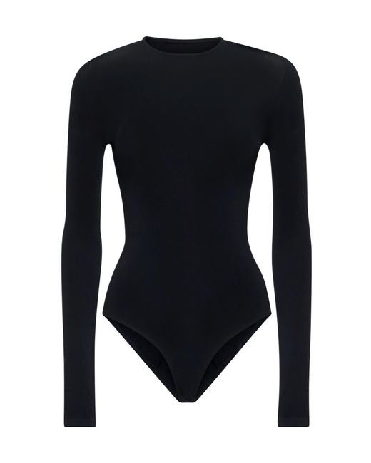 Balenciaga Black Long-Sleeved Jersey Bodysuit