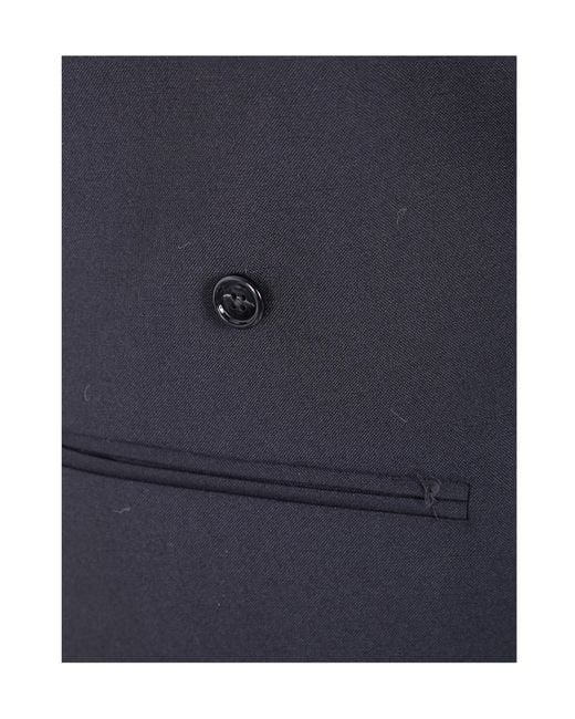 Ann Demeulemeester Blue Button-Up Vest