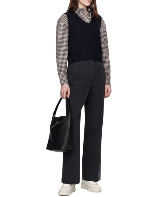 A.P.C. Black Vera Tote Bag