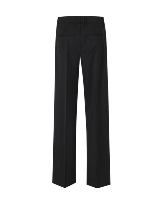 Dondup Black Casual Trousers With Belt Loops