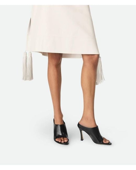 Bottega Veneta Black Heeled Flip-Flops 'Rana'