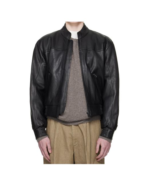 sunflower Black Long-Sleeved Zip-Up Jacket for men