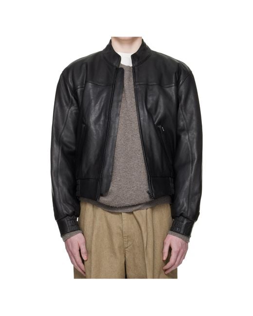 sunflower Black Long-Sleeved Zip-Up Jacket for men