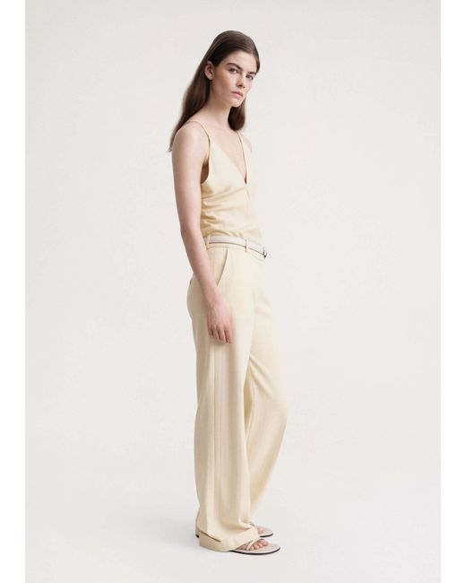 Totême White Totême Mid-Rise Tailored Trousers