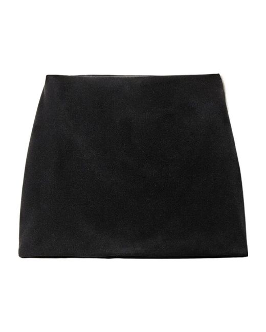 Miu Miu Black Zip-Up Mini Skirt