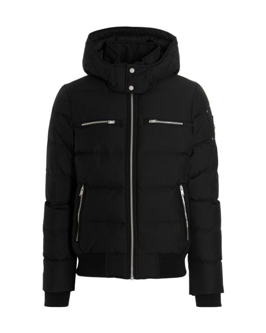 Moose Knuckles Blue Cloud Shearling Bomber Jacket for men
