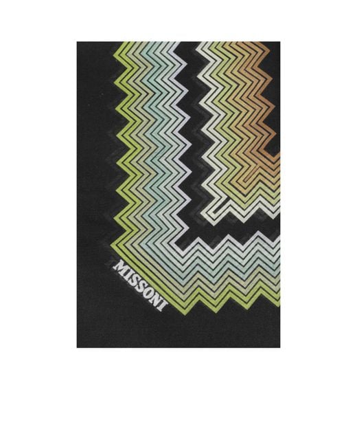 Missoni Green Printed Scarf