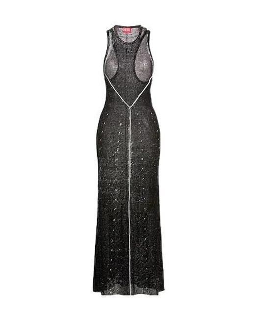 DIESEL Black Lightweight Linen Knit Dress
