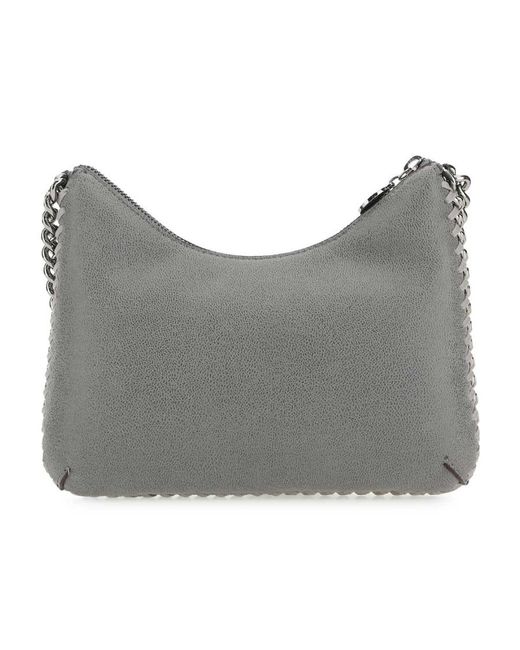 Stella McCartney Gray Mini Falabella Zip Shoulder Bag