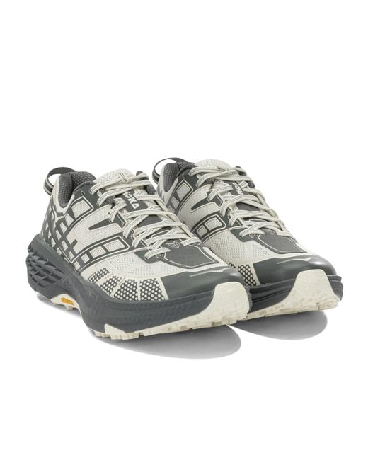 Hoka One One Gray Speedgoat 2 Lace-Up Sneakers for men