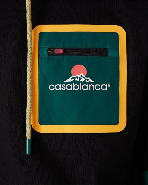 Casablanca Black Logo Crew Neck T-Shirt for men