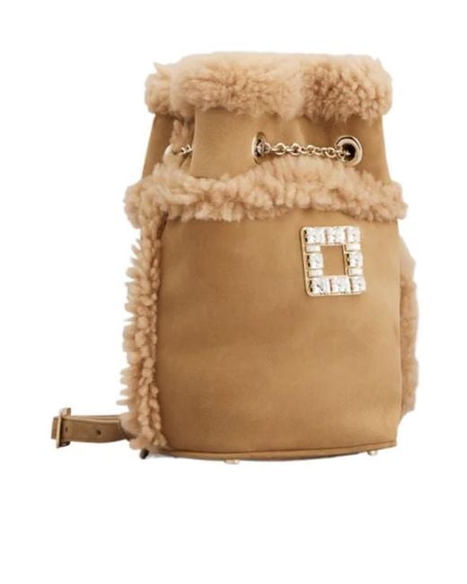 Roger Vivier Natural Très Vivier Backpack