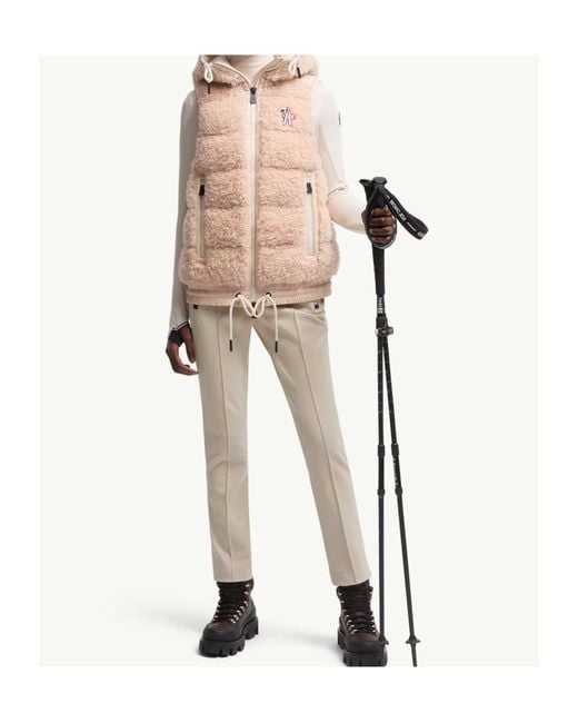 Moncler Natural Grenoble Mid Rise Twill Ski Trousers