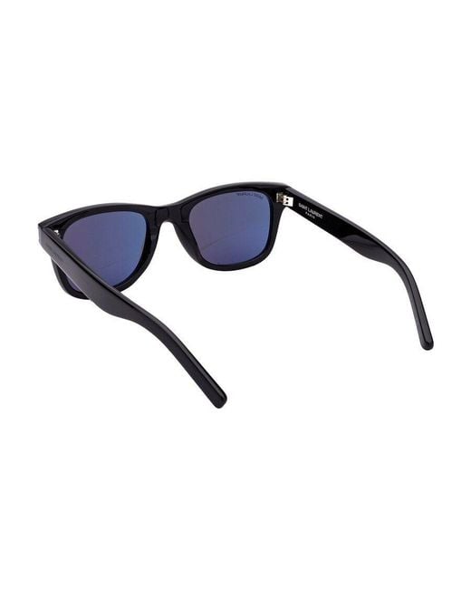 Saint Laurent Black Eyewear Sl 51 Rectangular Sunglasses