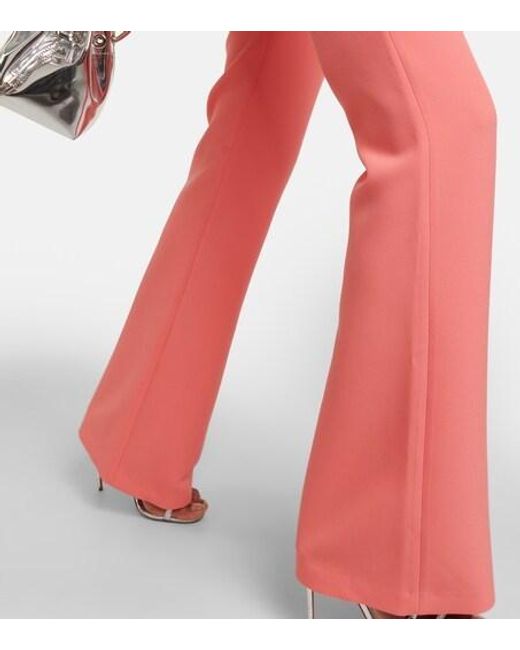 Safiyaa Red Jonal One-Shoulder Crêpe Jumpsuit