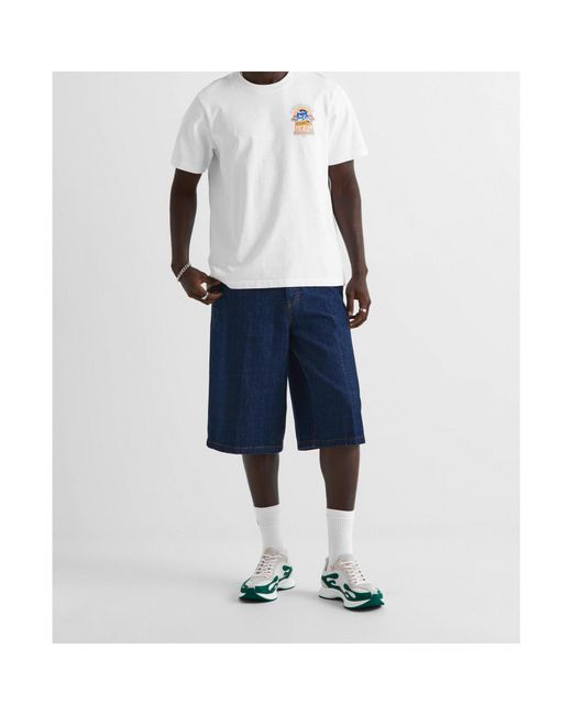 Casablanca White Printed T-Shirt for men