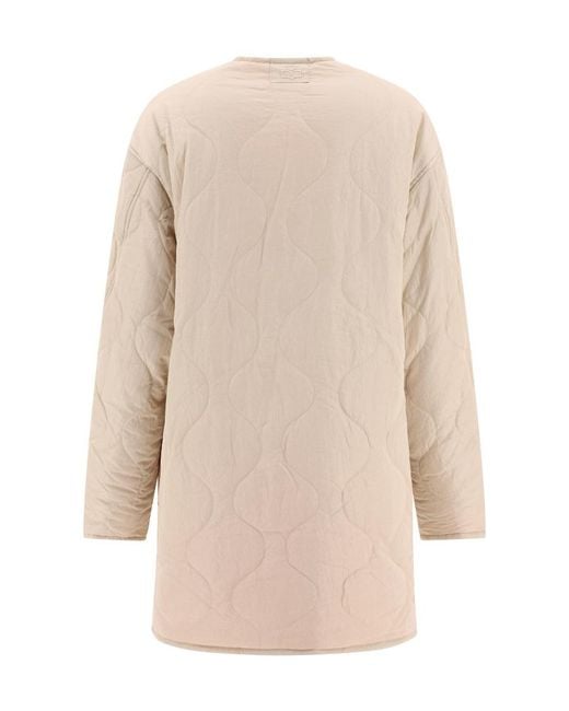 Isabel Marant Natural Nesma Reversible Quilted Coat