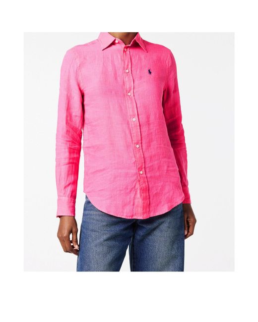 Polo Ralph Lauren Pink Long-Sleeved Shirt