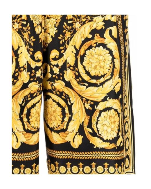 Versace Yellow Casual Shorts for men
