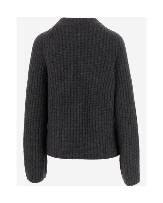The Row Black Long-Sleeved Sweater