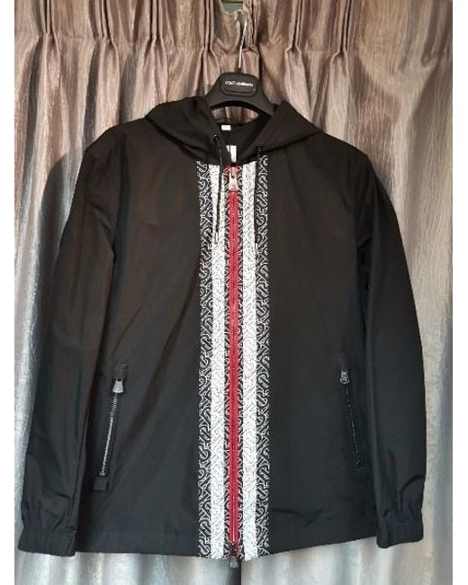 Burberry Black Logo Trim Jacket for men