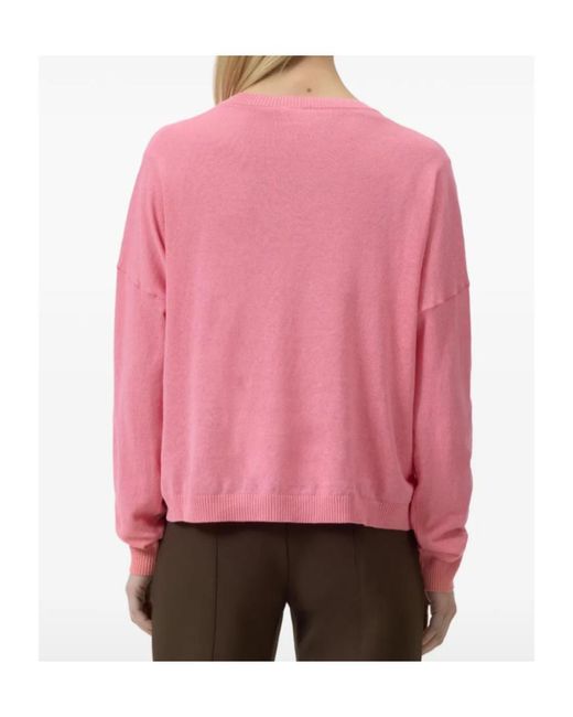 Closed Pink Crew Neck Long-Sleeve Sweater