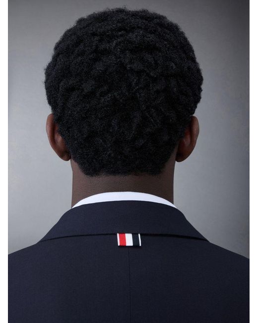 Thom Browne Blue 4-Bar Button-Up Sport Jacket for men