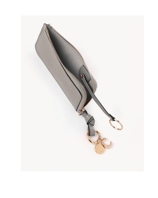 Chloé Gray Zipper Wallet