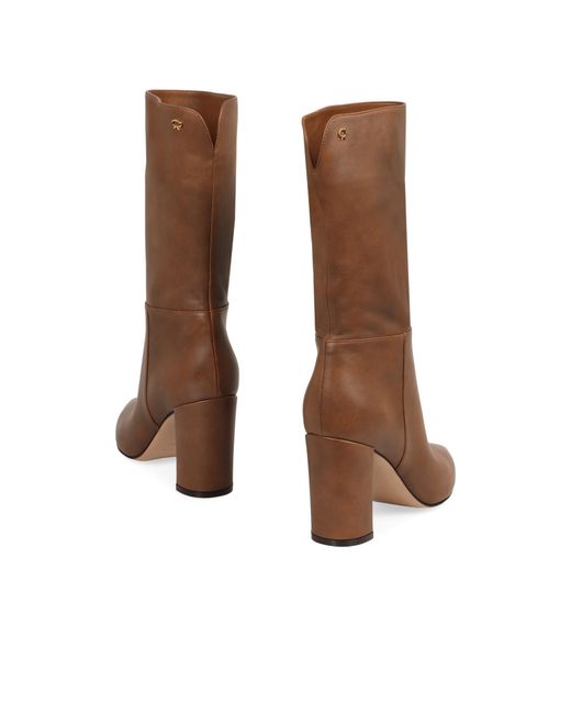 Gianvito Rossi Brown Piper 85Mm Leather Boot