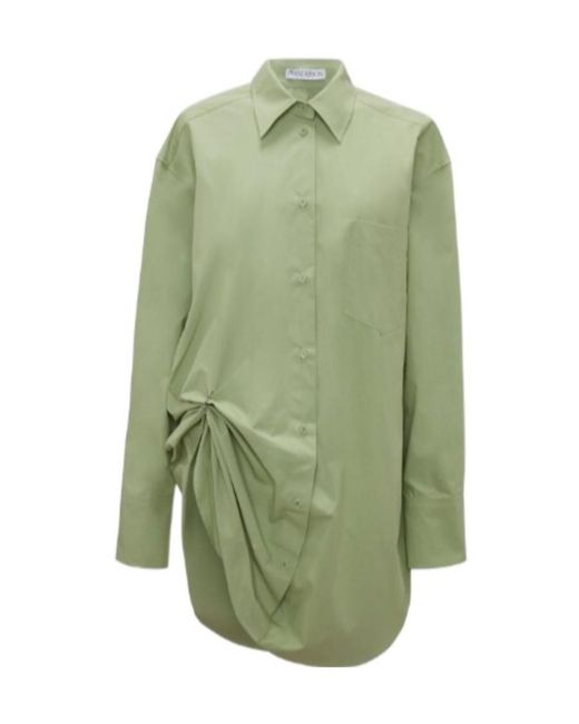 J.W. Anderson Green Jw Anderson Collared Button-Up Shirt