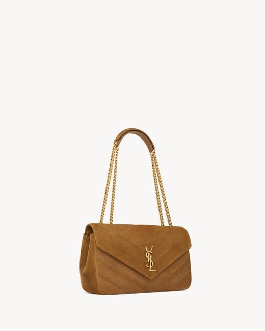 Saint Laurent Brown Loulou Medium Shoulder Bag