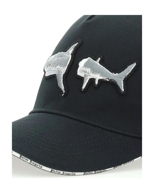 Palm Angels Blue Broken Shark Cap for men