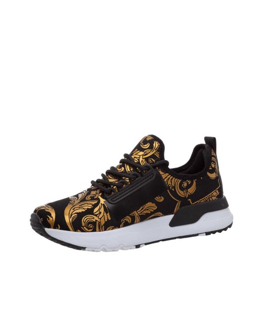 Versace Jeans Black Logo Casual Sneakers