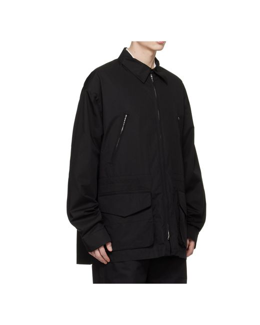 Rier Black Collared Field Jacket for men
