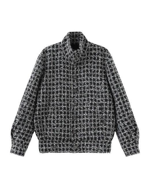 Marissa Chiara Gray Plaid Casual Jacket