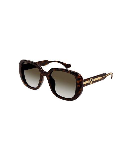 Gucci Black Eyewear Square-Frame Sunglasses