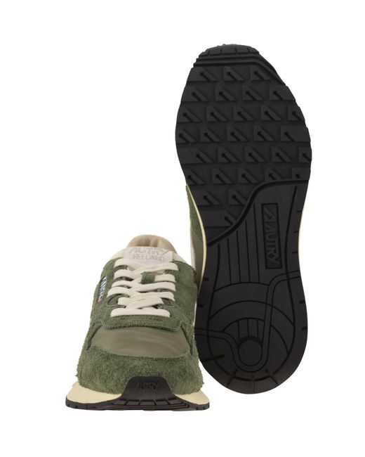 Autry Green Reelwind Low-Top Sneakers for men