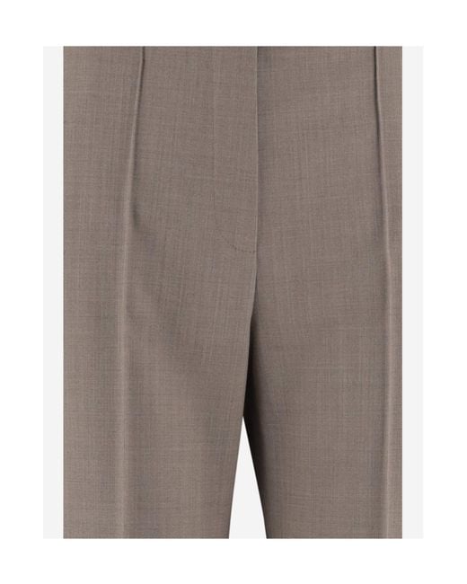 Ql2 Gray Ottavia Wide-Leg Pants
