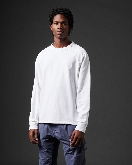 C P Company White Logo-Patch Crewneck Sweatshirt for men