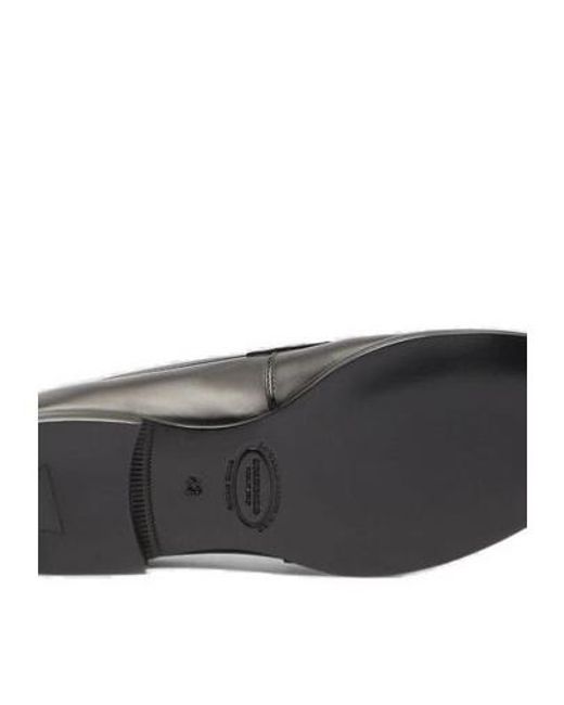 Scarosso Black Fred Round-Toe Loafers for men