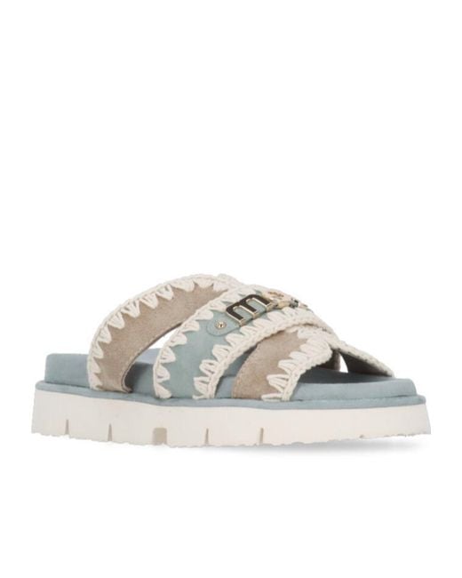 Mou Metallic Bio Slip-On Sandals
