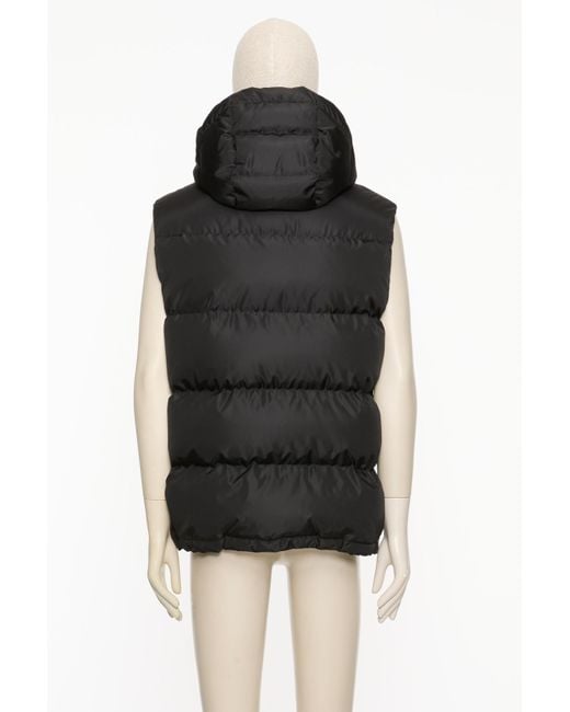 Valentino Black Vlogo Signature Zip-Up Puffer Gilet for men